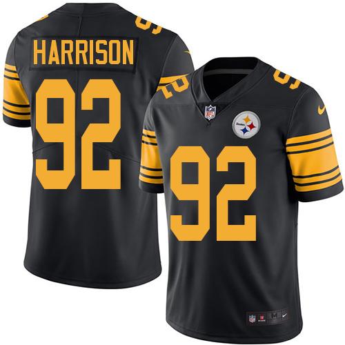 Nike Steelers #92 James Harrison Black Youth Stitched NFL Limited Rush Jersey